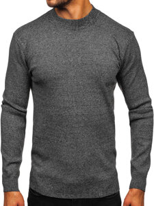 Men’s Basic Turtleneck Sweater Grey Bolf S8727