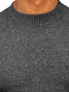 Men’s Basic Turtleneck Sweater Grey Bolf S8727