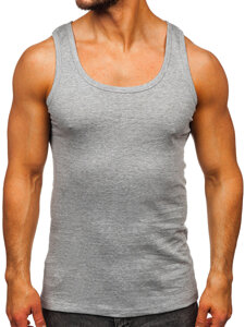 Men’s Basic Undershirt Grey Bolf 6000-3P