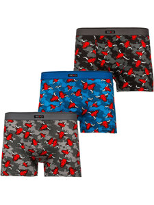 Men's Boxer Shorts Multicolour Bolf 1BE758-3P 3 PACK