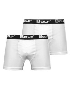 Men's Boxer Shorts White Bolf 0953-2P 2 PACK