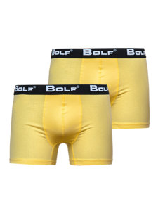 Men's Boxer Shorts Yellow Bolf 0953-2P 2 PACK