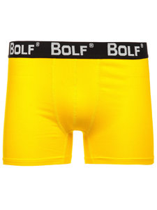 Men's Boxer Shorts Yellow-Neon Bolf 0953-2P 2 PACK