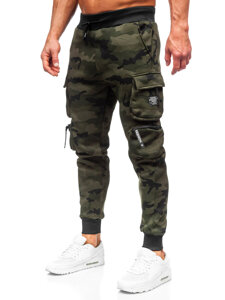 Men's Camo Cargo Joggers Green Bolf HSS123