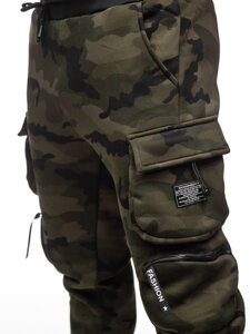 Men's Camo Cargo Joggers Green Bolf HSS123