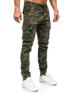 Men's Camo Cargo Joggers Khaki Bolf 2232