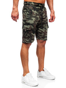 Men's Camo Cargo Shorts Khaki Bolf JX875