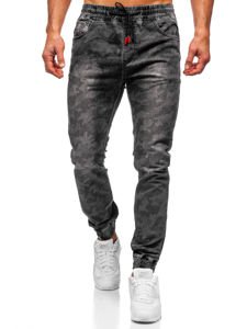 Men's Camo Joggers Black Bolf RB9486DT