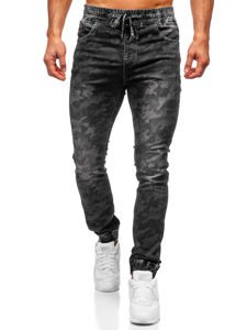 Men's Camo Joggers Black Bolf RB9489DT