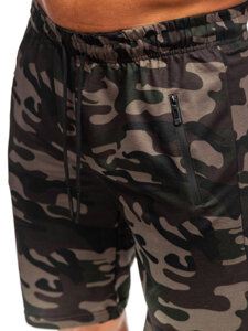 Men's Camo Shorts Dark Green Bolf JX862