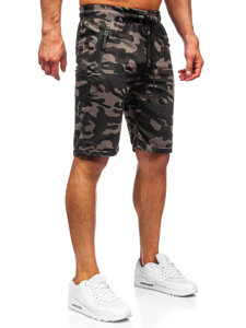 Men's Camo Shorts Dark Green Bolf JX863