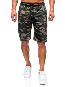 Men's Camo Shorts Dark Green Bolf JX873