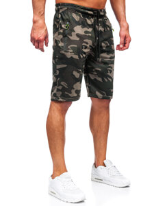 Men's Camo Shorts Dark Green Bolf JX873