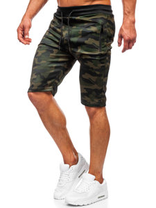 Men's Camo Sweat Shorts Khaki Bolf HL9217