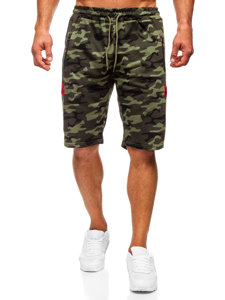 Men's Camo Sweat Shorts Khaki Bolf HW2636