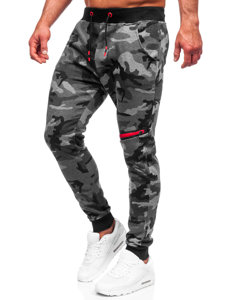 Men's Camo Sweatpants Graphite Bolf KK04