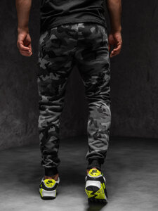 Men's Camo Sweatpants Graphite Bolf KK04A1