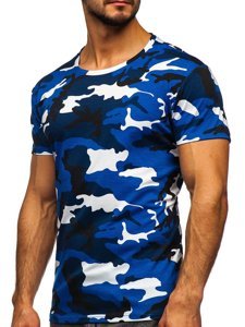 Men's Camo T-shirt Blue Bolf S807