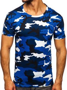 Men's Camo T-shirt Blue Bolf S807