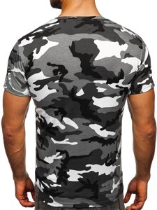 Men's Camo T-shirt Grey Bolf S807