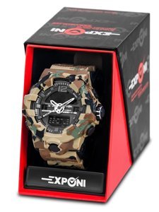 Men's Camo Wristwatch Brown Bolf 3261