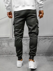 Men's Cargo Jogger Sweatpants Black Bolf HSS015A