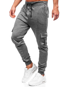 Men's Cargo Jogger Sweatpants Graphite Bolf 8K1130