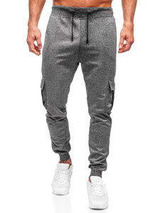 Men's Cargo Jogger Sweatpants Graphite Bolf 8K1130