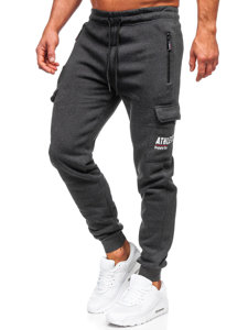 Men's Cargo Jogger Sweatpants Graphite Bolf JX6028