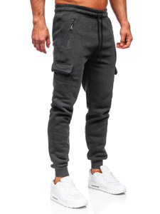 Men's Cargo Jogger Sweatpants Graphite Bolf JX6028