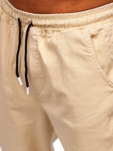 Men's Cargo Joggers Beige Bolf 001