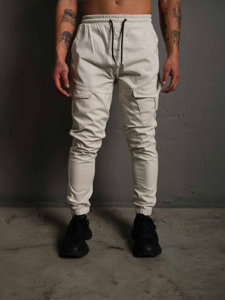 Men's Cargo Joggers Beige Bolf 384