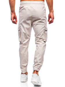 Men’s Cargo Joggers Beige Bolf HSS298