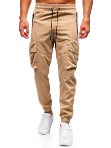 Men’s Cargo Joggers Beige Bolf HSS299