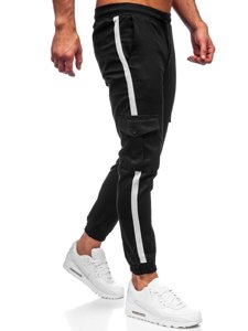 Men's Cargo Joggers Black Bolf 0012