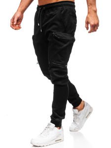 Men's Cargo Joggers Black Bolf 0475