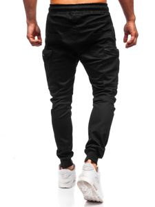 Men's Cargo Joggers Black Bolf 0475