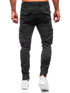 Men's Cargo Joggers Black Bolf 2233