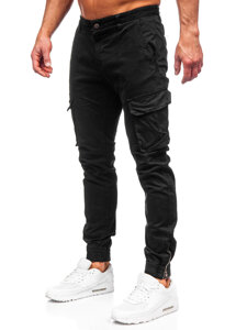 Men's Cargo Joggers Black Bolf 77322