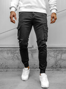 Men's Cargo Joggers Black Bolf 77322A