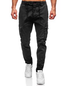 Men's Cargo Joggers Black Bolf 8983