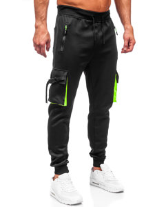 Men's Cargo Joggers Black Bolf 8K1116