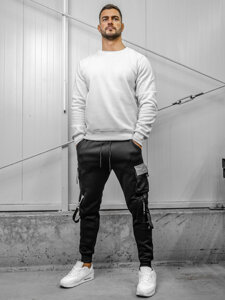 Men's Cargo Joggers Black Bolf HSS020A