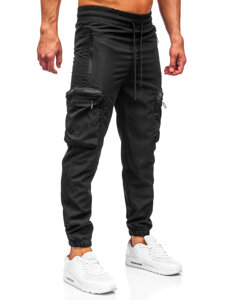 Men’s Cargo Joggers Black Bolf HSS296