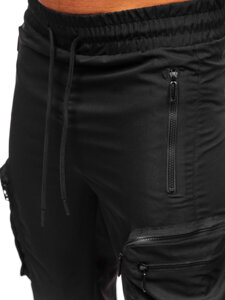 Men’s Cargo Joggers Black Bolf HSS296