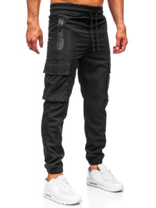 Men’s Cargo Joggers Black Bolf HSS297