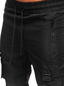 Men’s Cargo Joggers Black Bolf HSS298