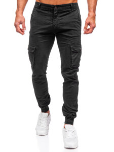 Men's Cargo Joggers Black Bolf JM5502