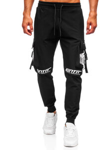 Men’s Cargo Joggers Black Bolf K11