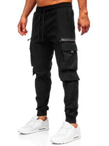 Men’s Cargo Joggers Black Bolf K12